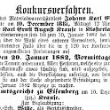 1881-12-10 Kl Konkurs Klostermann